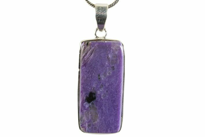 Siberian Charoite Pendant (Necklace) - Sterling Silver #339684